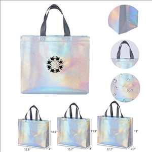 Glossy Waterproof Non Woven Tote Bag